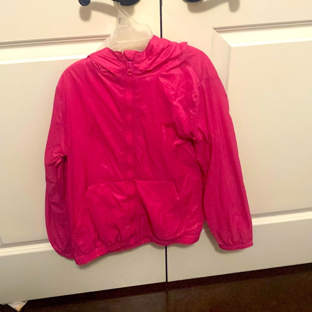 Girls, hot pink windbreaker